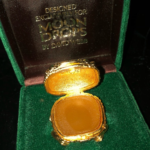 David Webb Solid Perfume 1970s exclusive art deco - Picture 2 of 4